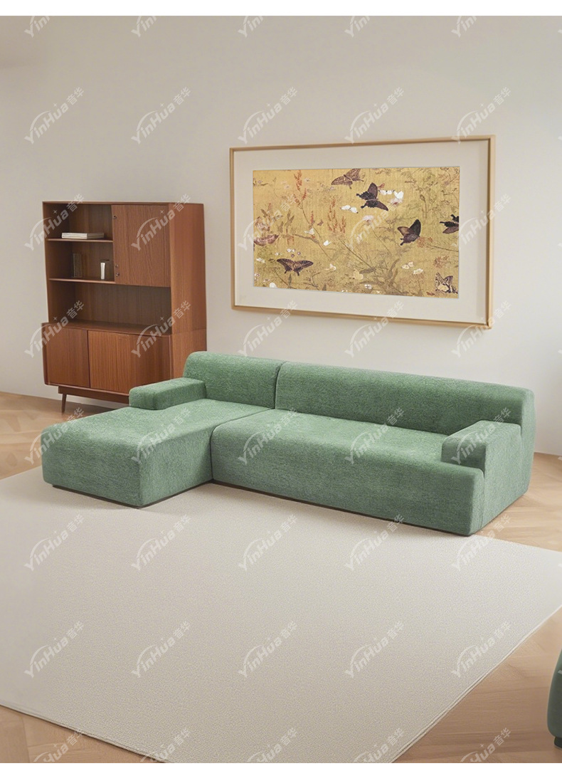 绿色海绵沙发组合